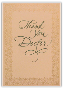 Testimonials Cards: -Thank You Doctor